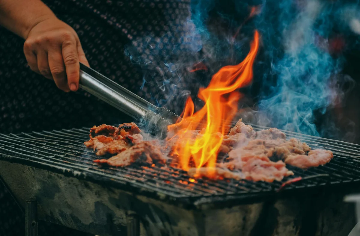 Grilled meats and food for the family cookout
