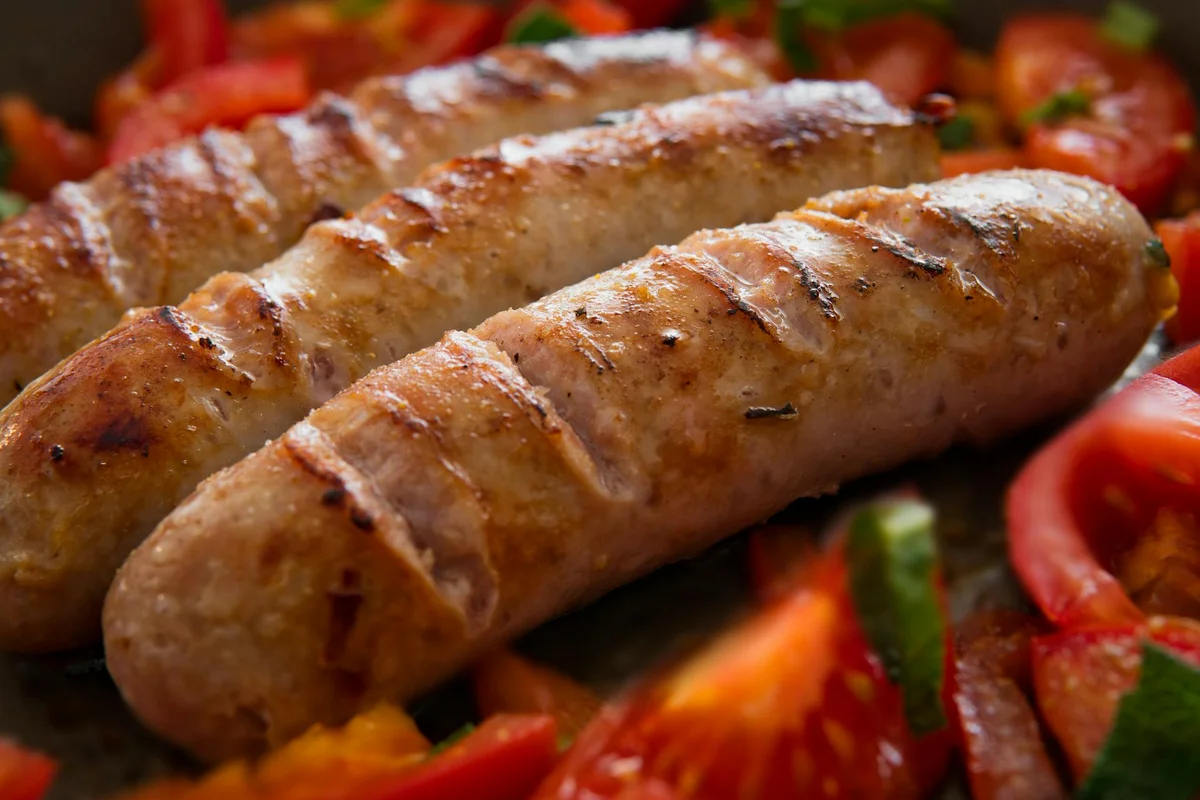 BBQ grill with food cooking for the cookout